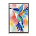 thumbnail image 1 of Stupell Industries Contemporary Blue Hummingbird in Flight Gray Floating Frame Canvas Art, 21 x 31, by Chromatic Storm Studio, 1 of 8