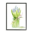 thumbnail image 1 of Stupell Industries Blue Hyacinth Flower Arrangement Classic Canning Jar Black Framed, 16 x 20, Design by Melissa Hyatt LLC, 1 of 7