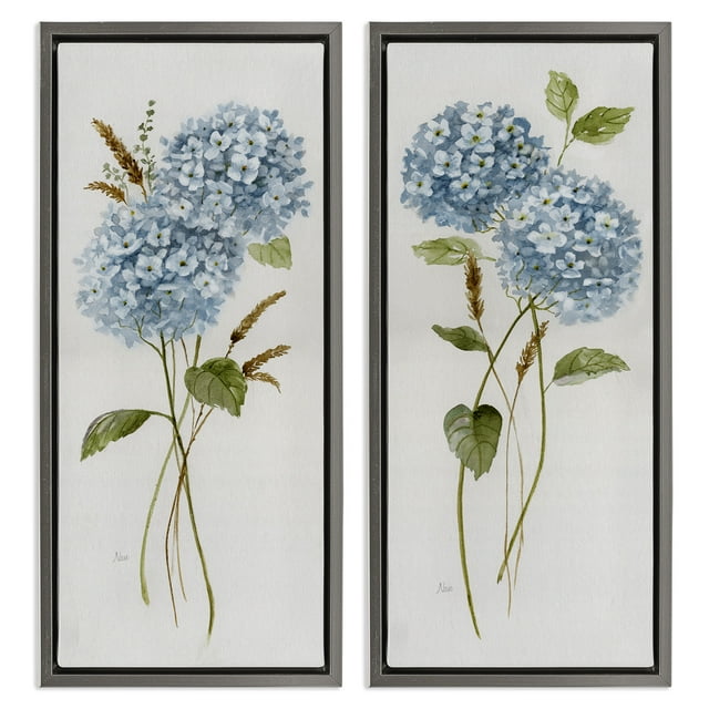 Stupell Industries Blue Hydrangea Long Stems Botanical & Floral