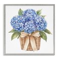 thumbnail image 1 of Stupell Industries Shabby Chic Blue Hydrangea Picnic Basket Gray Framed Giclee Art, 24 x 24, by Petals Prints Design, 1 of 8