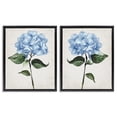 thumbnail image 1 of Stupell Industries Blue Hydrangea Stems Floral Painting Black Floater Framed Canvas Art Print Wall Art, 25 x 31, Set of 2, 1 of 9