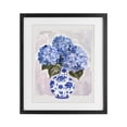thumbnail image 1 of Stupell Industries Cottage Blue Hydrangea in Porcelain Vase Black Framed Print Under Glass, 17 x 21, by The Prints Vibe, 1 of 8
