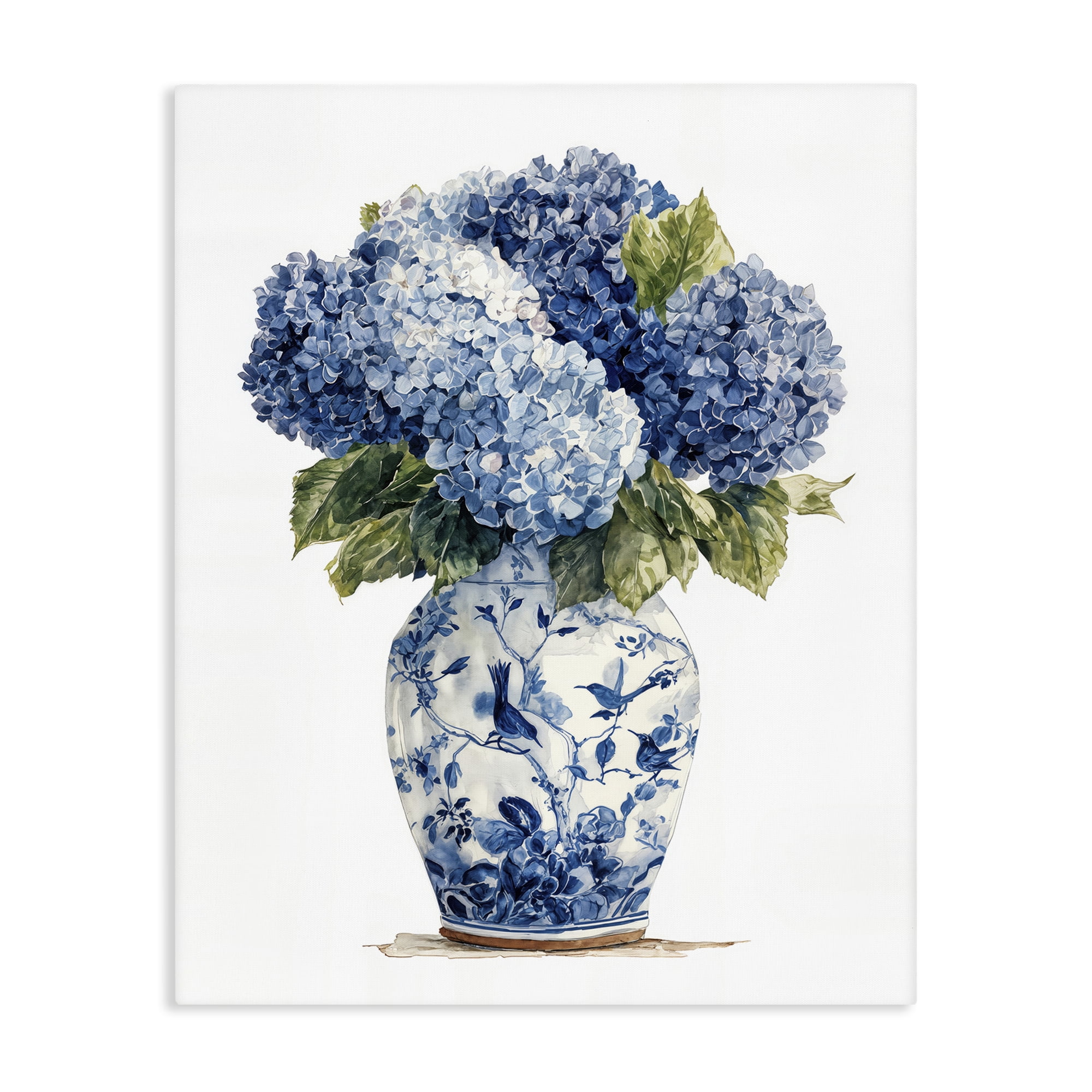 Stupell Industries Blue Hydrangeas in Porcelain Canvas Wall Art, design by Imagine It Images