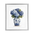 thumbnail image 1 of Stupell Industries Traditional Blue Hydrangeas in Porcelain Gray Framed Print Under Glass, 17 x 21, by Imagine It Images, 1 of 8