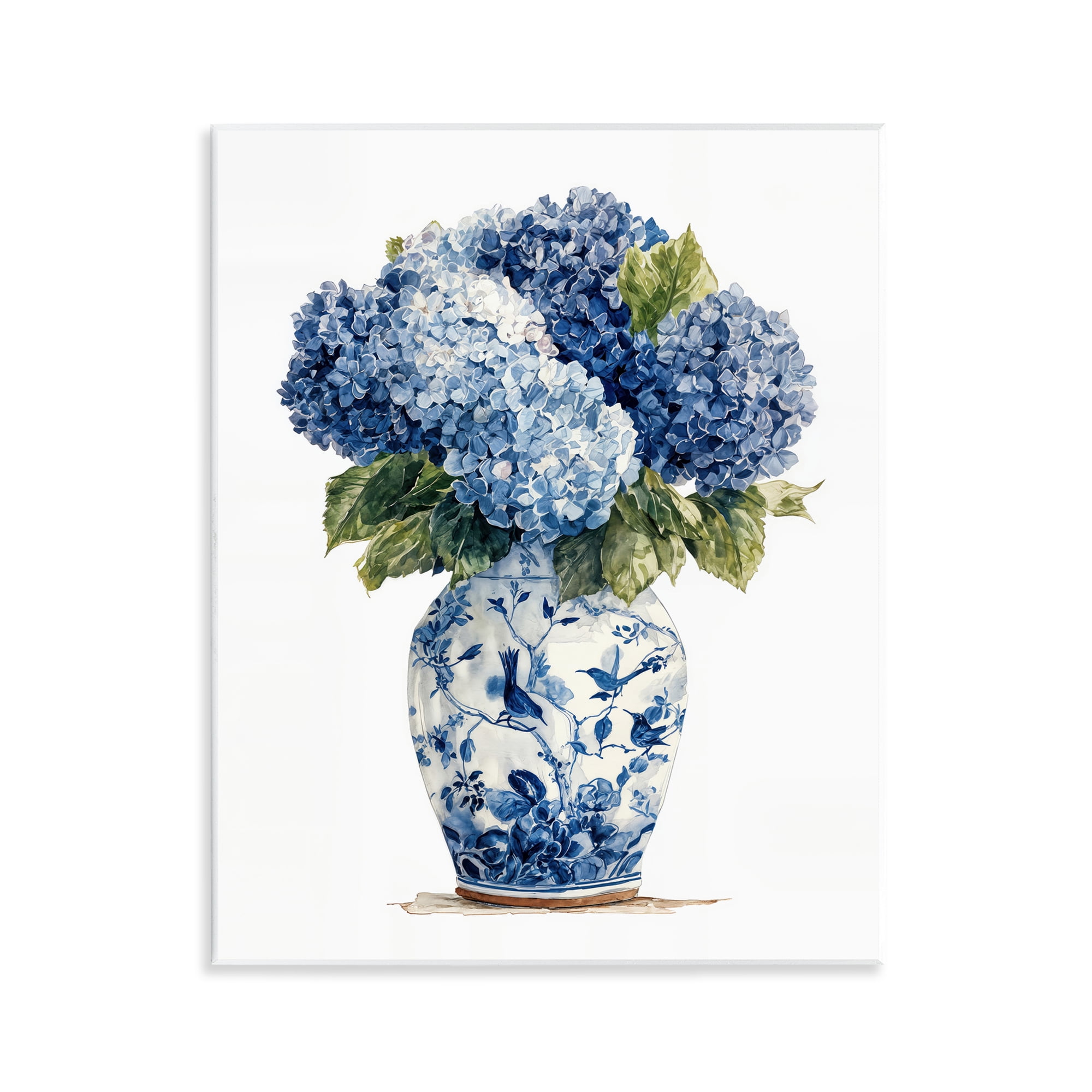Stupell Industries Blue Hydrangeas in Porcelain Wall Plaque Art, design by Imagine It Images