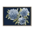 Stupell Industries Blue Hydrangeas On Indigo Brown Framed Floater stupell-industries-blue-hydrangeas-on-indigo-brown-framed-floater
