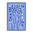 thumbnail image 1 of Stupell Industries Blue Intertwining Sprigs Plants & Flowers Painting Black Framed Art Print Wall Art, 16 x 24, 1 of 2