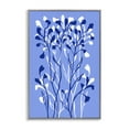thumbnail image 1 of Stupell Industries Blue Intertwining Sprigs Plants & Flowers Painting Gray Framed Art Print Wall Art, 12 x 18, 1 of 2