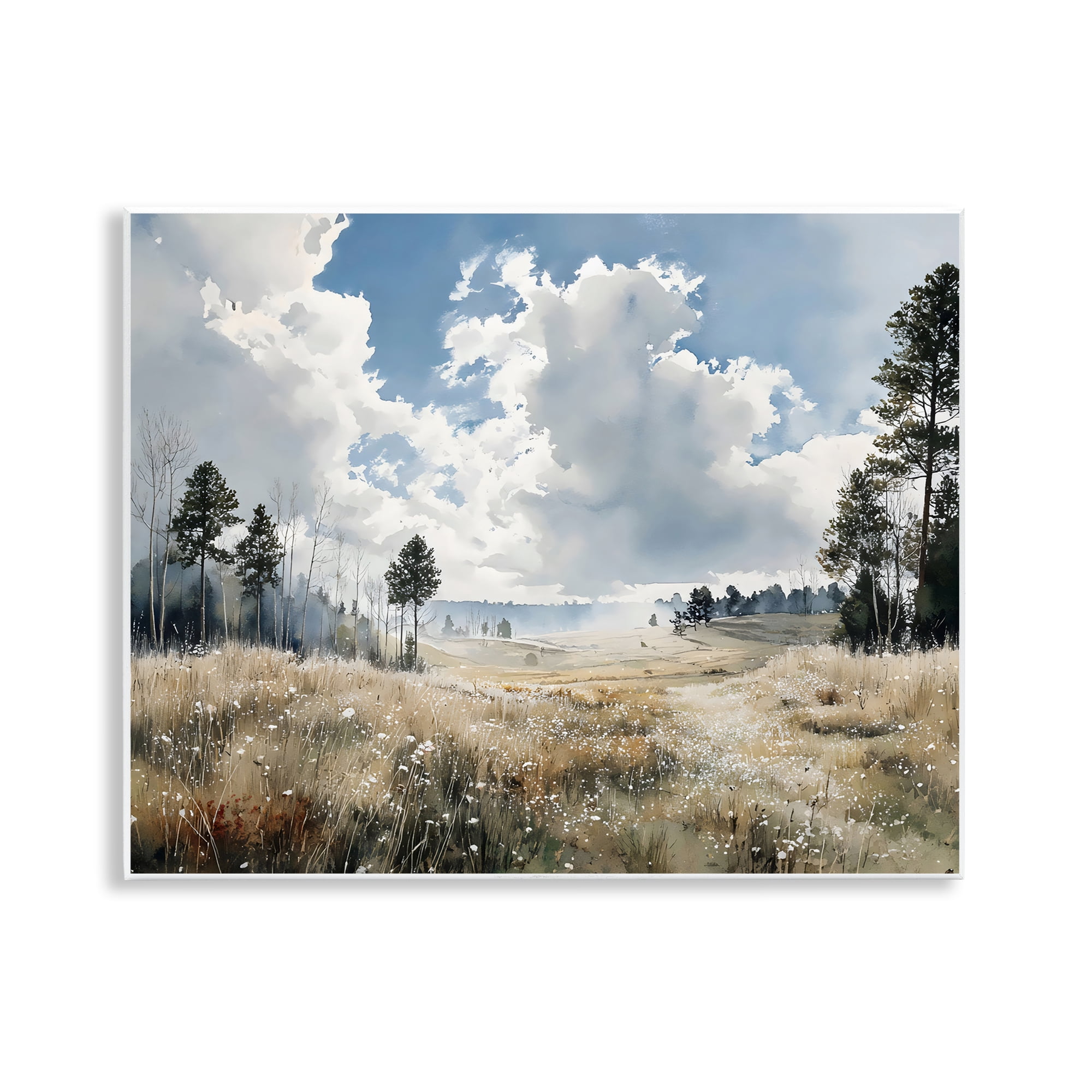 Stupell Industries Blue Kissed Landscape Wall Plaque Art, design by Franklyn Gregory