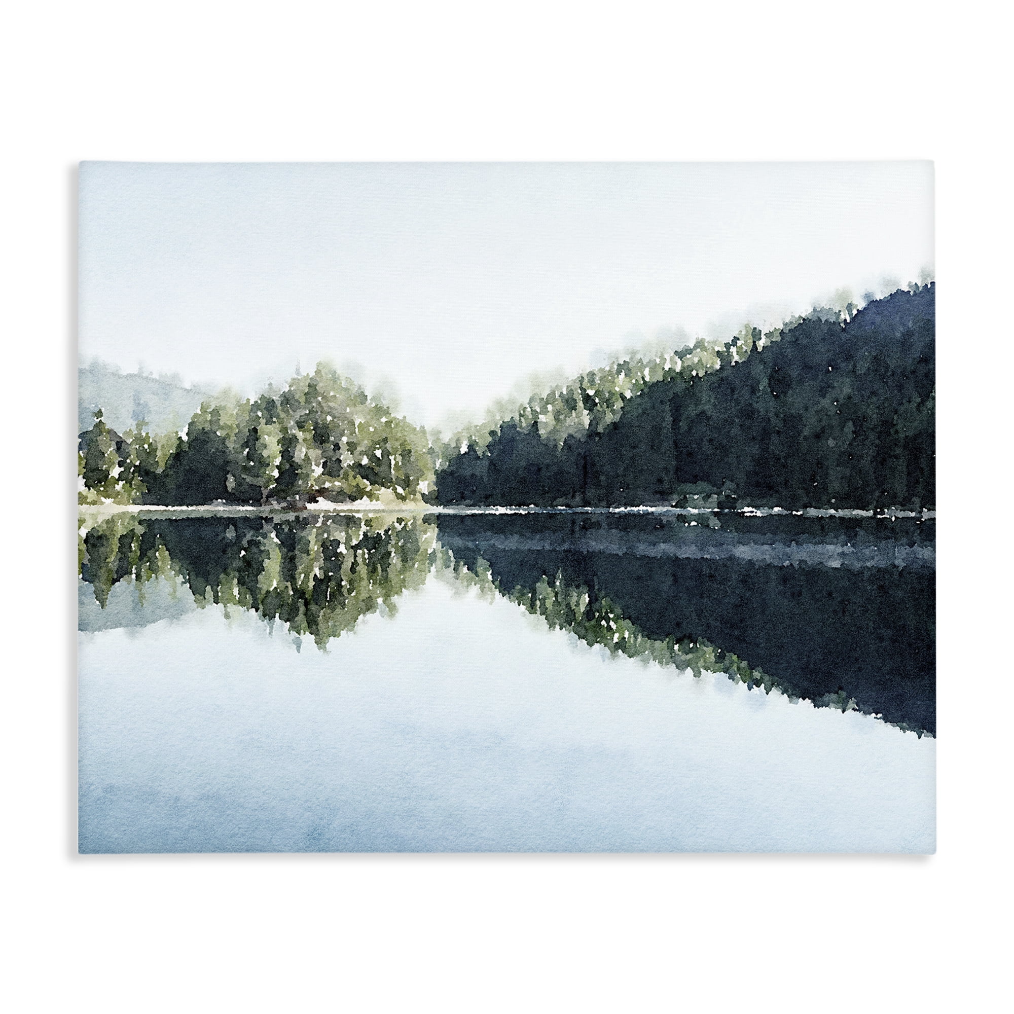 Stupell Industries Blue Lake Reflections Canvas Wall Art, design by Kim Curinga