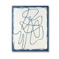 thumbnail image 1 of Stupell Industries Blue Line Abstraction Abstract Painting Gallery Wrapped Canvas Art Print Wall Art, 36 x 48, 1 of 8