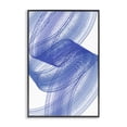 thumbnail image 1 of Stupell Industries Contemporary Blue Lines Flowing In Motion Black Framed Giclee Art, 12 x 18, by Martina Pavlova, 1 of 8