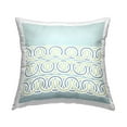 thumbnail image 1 of Stupell Industries Blue Linked Loops Pattern Printed Throw Pillow Design by Geoff Tygert, 1 of 6