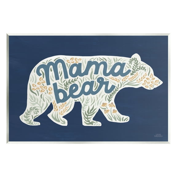 Stupell Industries Blue Mama Bear Botanicals Botanical & Floral Painting Unframed Art Print Wall Art, 15 x 10