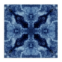 Stupell Industries Blue Mosaic Motif Abstract Painting Wrapped Canvas Art Print Wall Art, 17 x 17