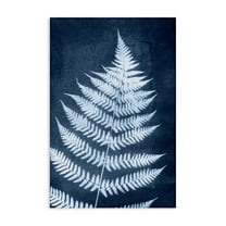 Stupell Industries Blue Natural Fern Botanical & Floral Painting Gallery Wrapped Canvas Art Print Wall Art, 16 x 24