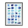 thumbnail image 1 of Stupell Industries Blue Nautical Flag Sailing Maritime Symbols Chart , 24 x 30, Design by Erica Billups, 1 of 5