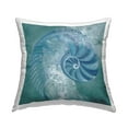 thumbnail image 1 of Stupell Industries Blue Nautilus Water Splash Square Decorative Printed Throw Pillow, 18 x 18, 1 of 6
