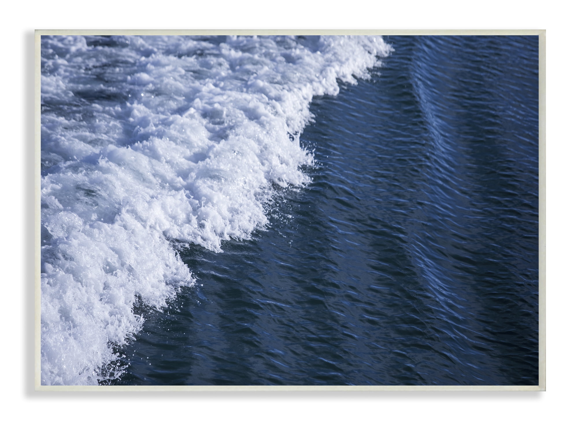 Stupell Industries Blue Ocean Wave Crash Photograph Unframed Art Print Wall Art, 10x15, by Third and Wall
