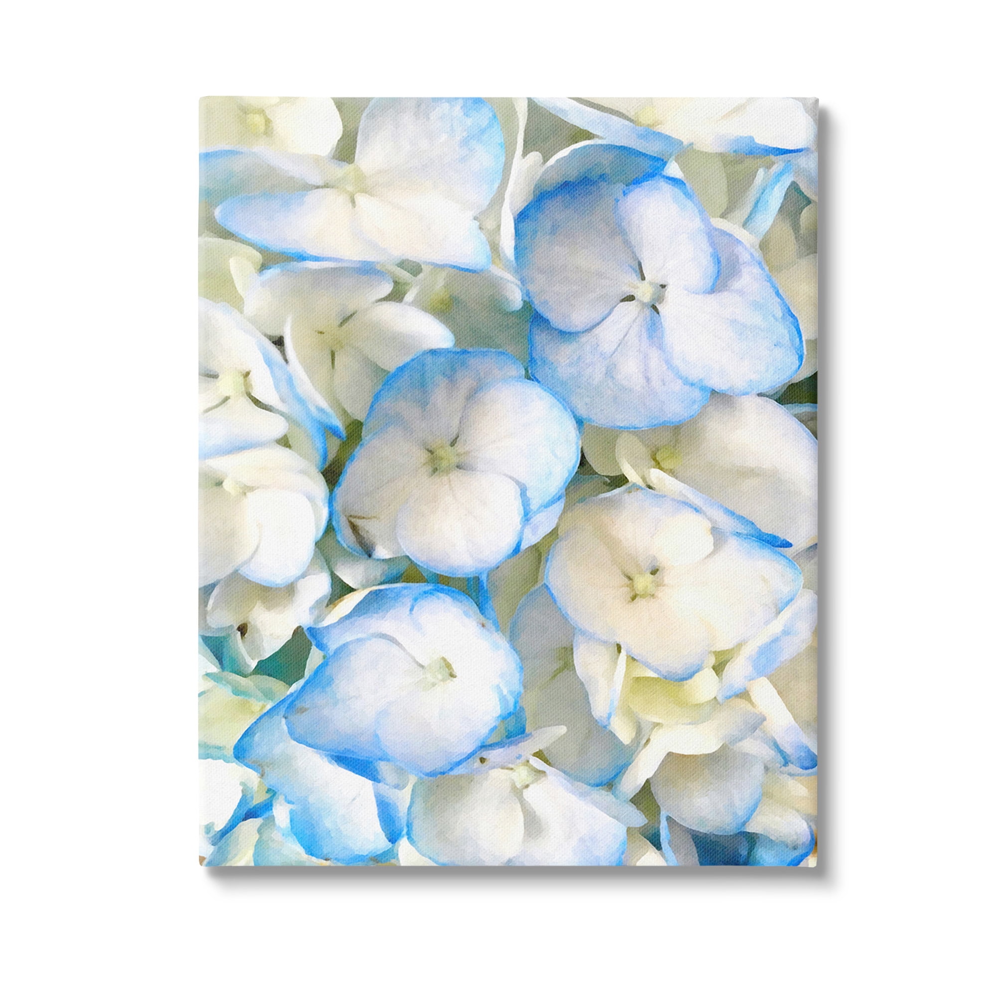 Stupell Industries Blue Pansies Pattern Botanical & Floral Photography Gallery Wrapped Canvas Art Print Wall Art, 24 x 30