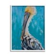 thumbnail image 1 of Stupell Industries Blue Pelican Painting Animals & Insects Painting White Framed Art Print Wall Art, 24 x 30, 1 of 9