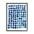 thumbnail image 1 of Stupell Industries Blue Polka Dot Pattern Circle Shape Grid Watercolor, 11 x 14, Design by Sue Schlabach, 1 of 8
