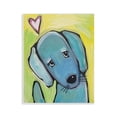 thumbnail image 1 of Stupell Industries Blue Puppy on Yellow Animals Painting Unframed Art Print Wall Art, 11 x 14, 1 of 7