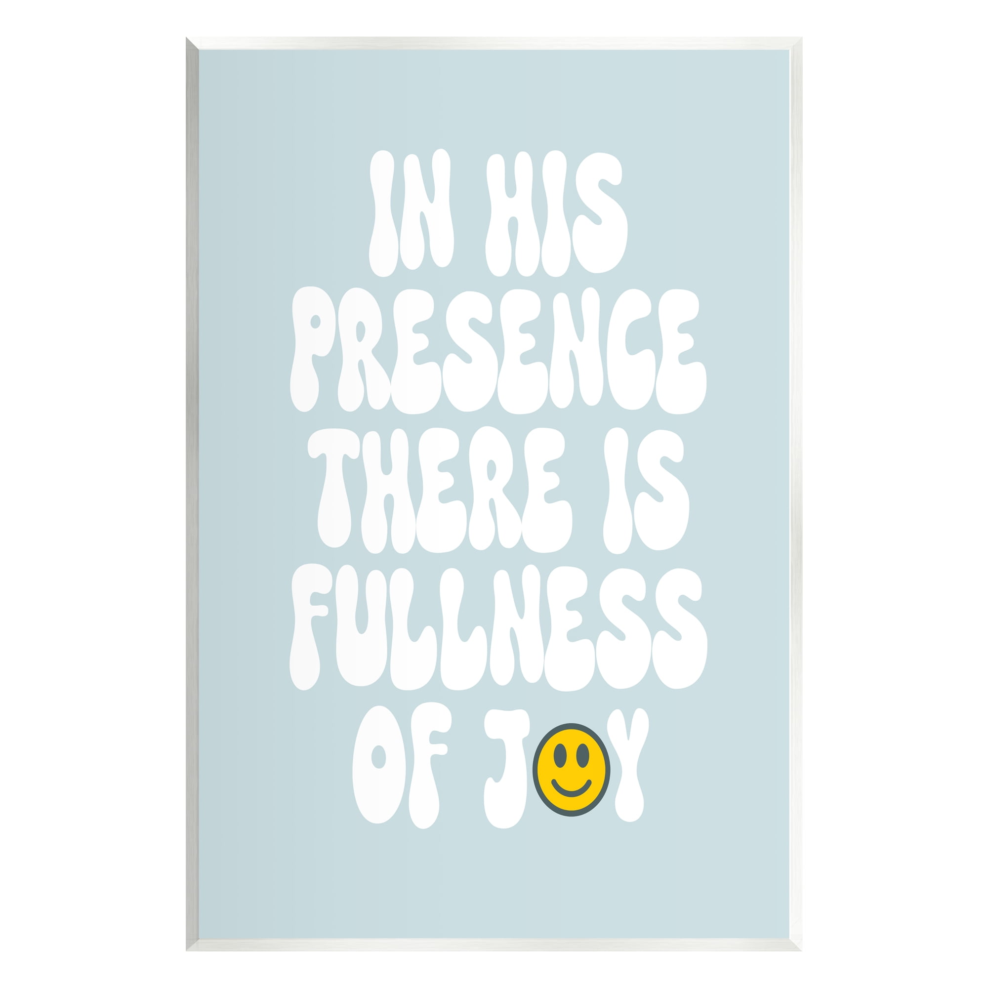 Stupell Industries Blue Religious Phrase Inspirational Painting Unframed Art Print Wall Art, 10 x 15