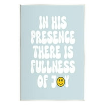 Stupell Industries Blue Religious Phrase Inspirational Painting Unframed Art Print Wall Art, 10 x 15