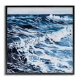 thumbnail image 1 of Stupell Industries Eclectic Blue Rolling Waves Gray Framed Giclee Art, 24 x 24, by Melissa Wang, 1 of 8
