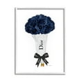 thumbnail image 1 of Stupell Industries Blue Rose Floral Bouquet Fashion Glam Bow, 24 x 30, Design by Amanda Greenwood, 1 of 7