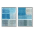 thumbnail image 1 of Stupell Industries Blue Rustic Abstraction Abstract Painting Gray Framed Art Print Wall Art, 16 x 20, 1 of 10