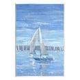 thumbnail image 1 of Stupell Industries Blue Sailboat Painting Transportation Painting Unframed Art Print Wall Art, 10 x 15, 1 of 7