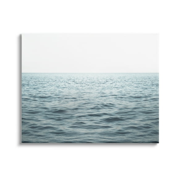 Stupell Industries Blue Sea Waves Photography Nature Photography Gallery Wrapped Canvas Print Wall Art, 20 x 16