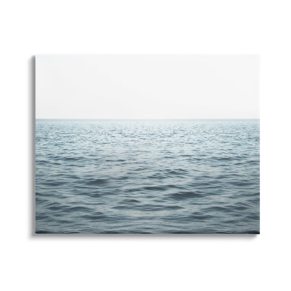 Stupell Industries Blue Sea Waves Photography Nature Photography Gallery Wrapped Canvas Print Wall Art, 48 x 36