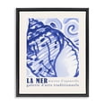 thumbnail image 1 of Stupell Industries Tropical Blue Seashell Gallery Show Black Floating Frame Canvas Art, 17 x 21, by June Erica Vess, 1 of 8