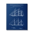 thumbnail image 1 of Stupell Industries Blue Ship Boat Diagram Detailed Blueprint Patent Design Canvas Wall Art, 16 x 20, Design by Karl Hronek, 1 of 5