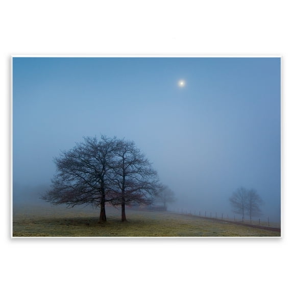 Stupell Industries Blue Silence Landscape Wall Plaque Art design by Urtzi Vera, 10 x 15