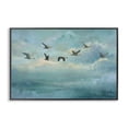 thumbnail image 1 of Stupell Industries Coastal Blue Skies Geese Black Framed Giclee Art, 30 x 20, by Petals Prints Design, 1 of 8