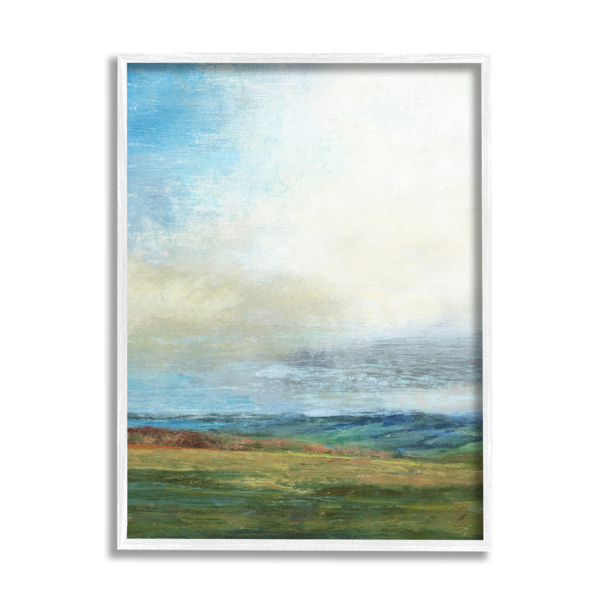 Stupell Industries Blue Sky Meadow Landscape Alluring Green Hills, 16 x 20, Designed by Suzanne Nicoll