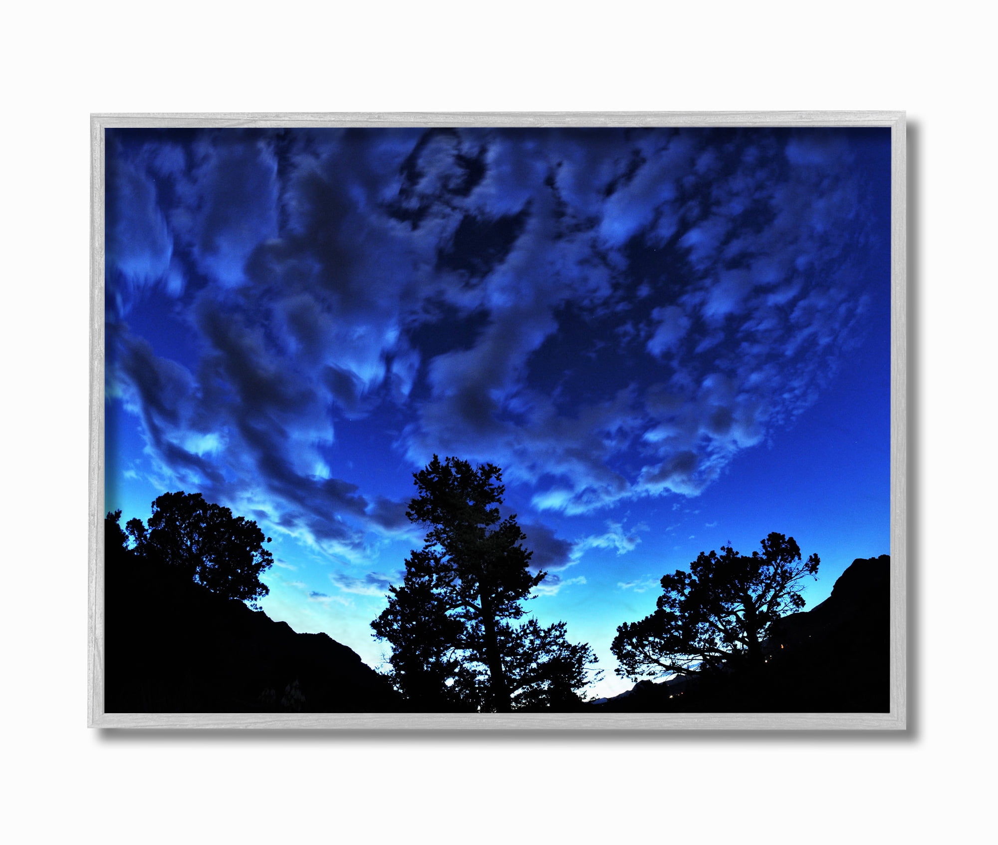Stupell Industries Blue Sky Silhouette Landscape Photograph Framed Wall Art by Joseph Elliott