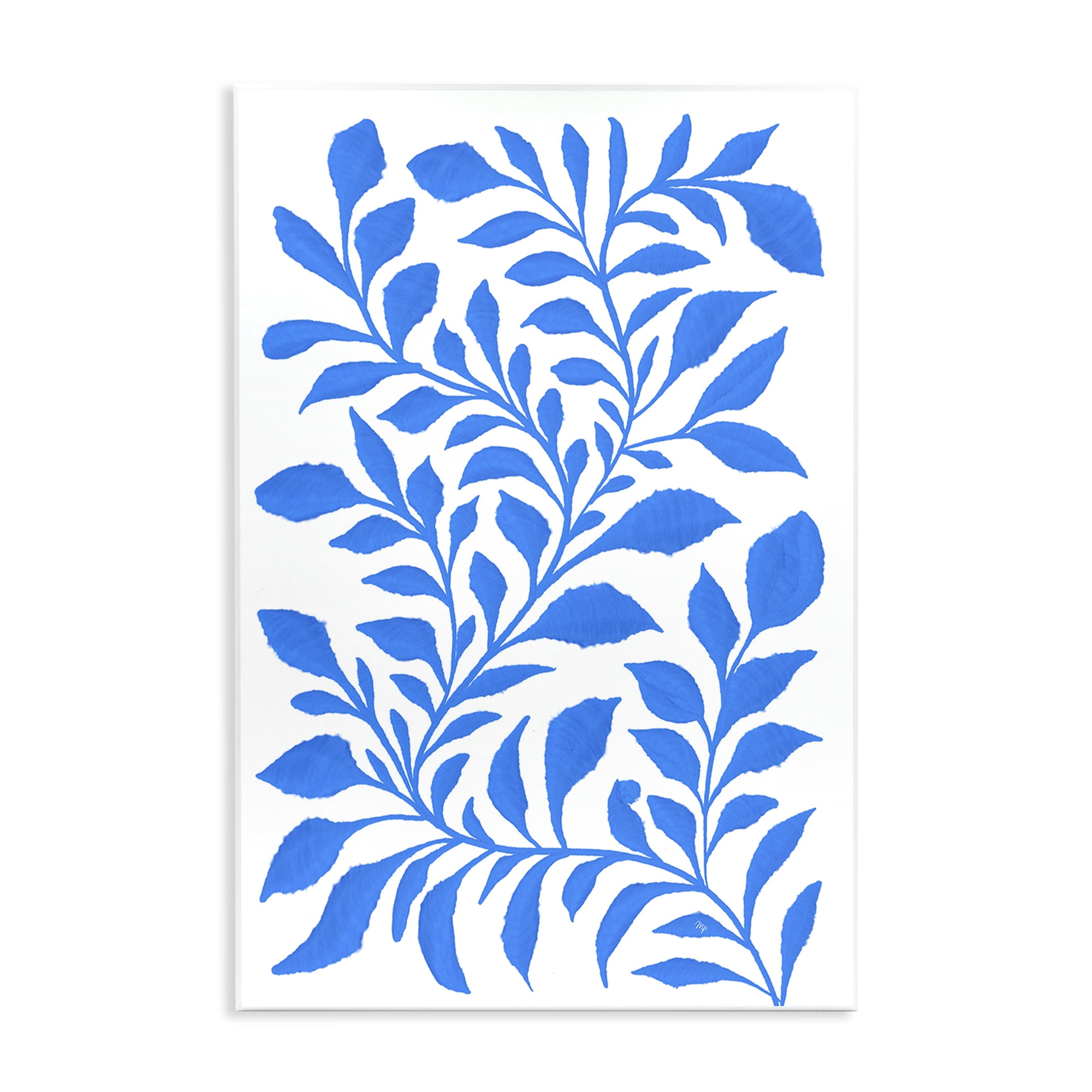 Stupell Industries Blue Snake Plant Botanical & Floral Painting Unframed Art Print Wall Art, 10 x 15
