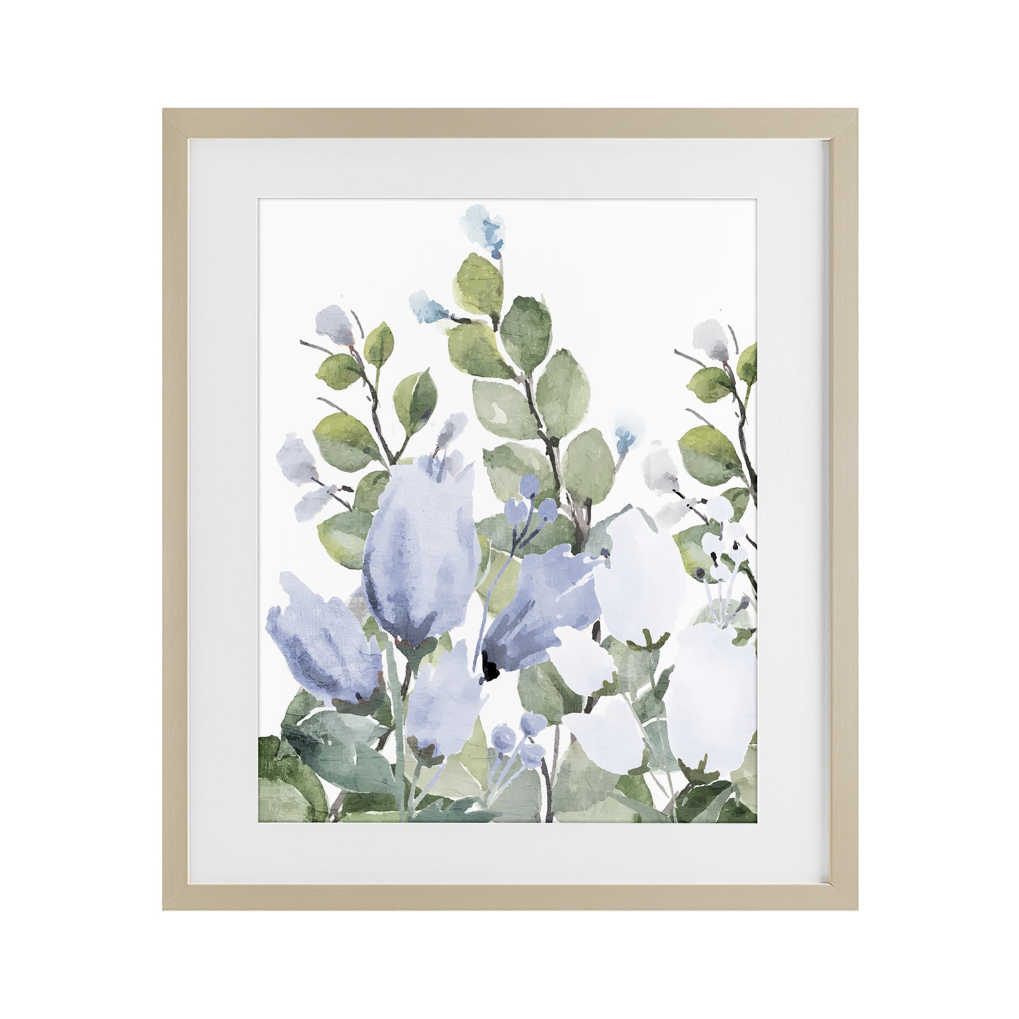 Stupell Industries Blue Spring Botanicals Birch Framed Print Under Glass, design by Kim Allen