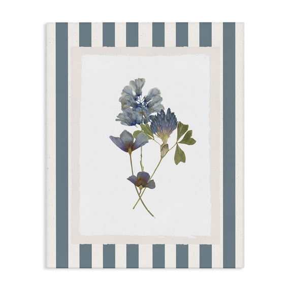 Stupell Industries French Country Blue Summer Memory Florals Canvas Art, 16 x 20, by Val Rhodes