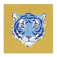 thumbnail image 1 of Stupell Industries Eclectic Blue Tiger over Yellow Canvas Art, 17 x 17, by Karolina Sato, 1 of 8