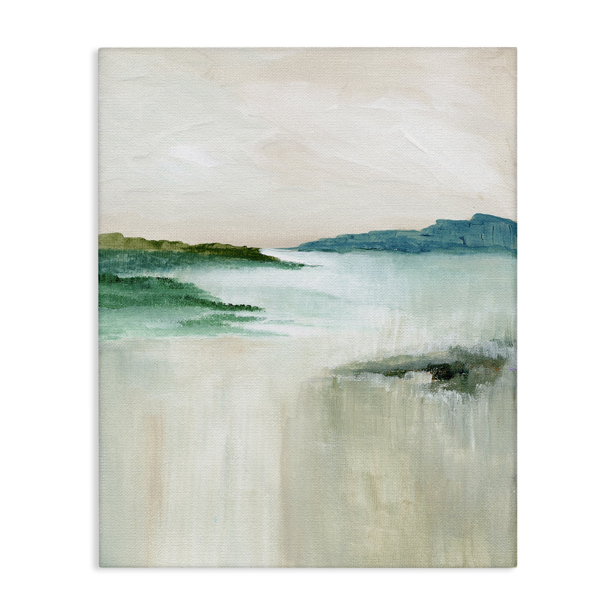 Stupell Industries Blue Tone Misty Landscape Landscape & Nature Painting Wrapped Canvas Art Print Wall Art, 24 x 30