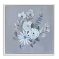 thumbnail image 1 of Stupell Industries Blue Toned Floral Bunch Floral Painting White Framed Art Print Wall Art, 12 x 12, 1 of 8