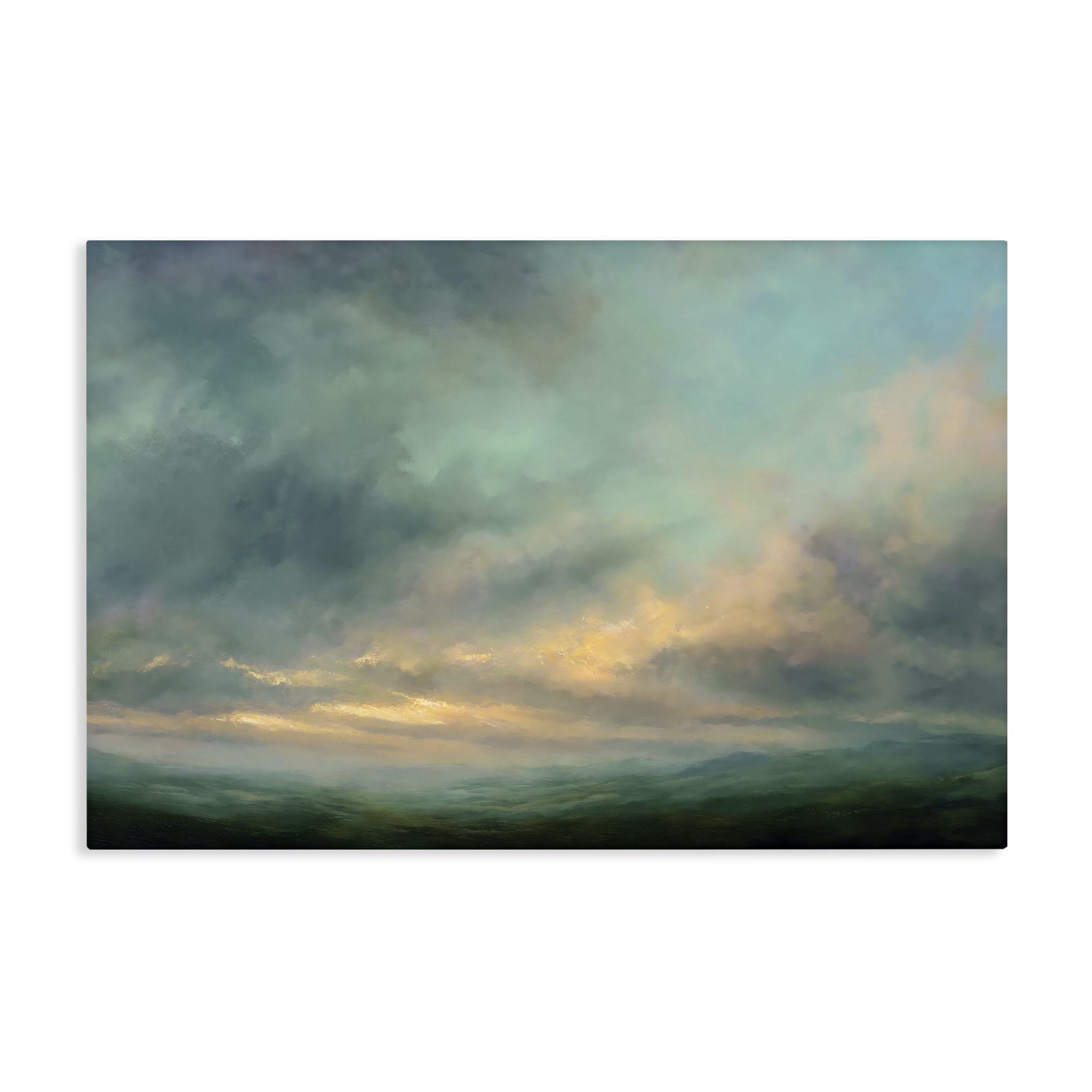 Stupell Industries Blue Toned Golden Hour Canvas Wall Art, design by Petal Prints Design