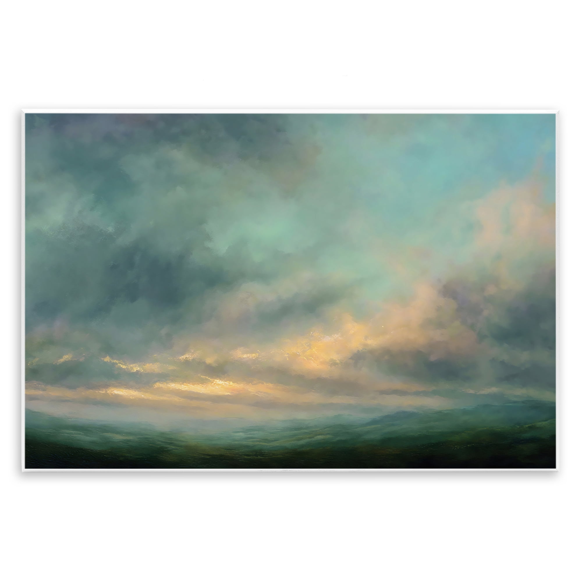 Stupell Industries Blue Toned Golden Hour Wall Plaque Art, design by Petal Prints Design