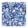 thumbnail image 1 of Stupell Industries Blue Typography Collage Abstract Painting Wrapped Canvas Art Print Wall Art, 30 x 30, 1 of 8